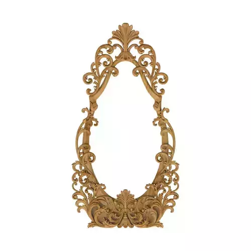 Carved picture frame STL