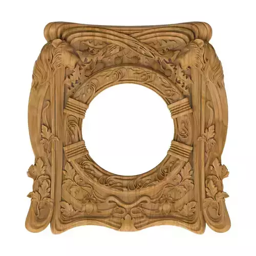 Carved picture frame STL