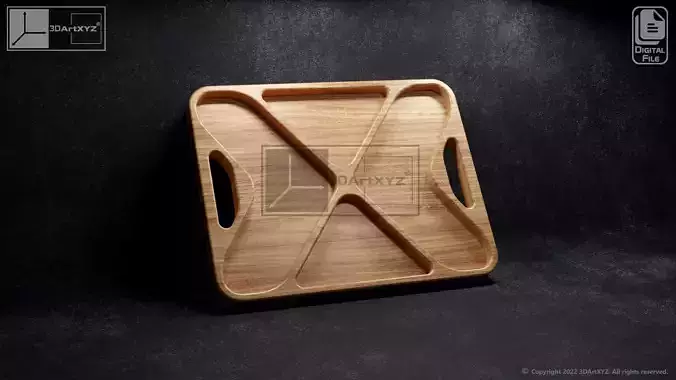 X Tray - CNC Files for Wood
