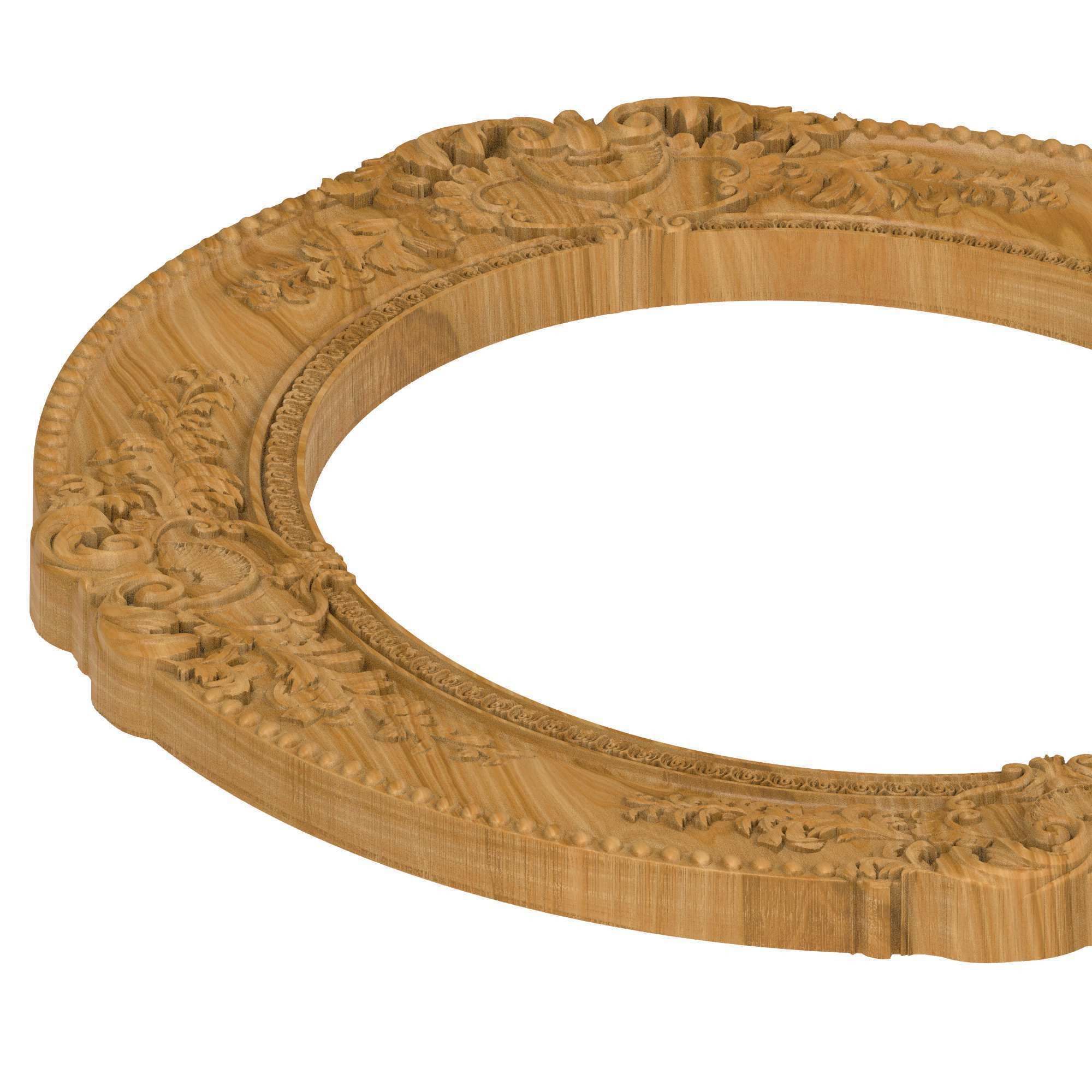 Carved picture frame STL 3D model_2