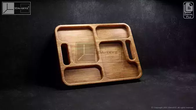 Tetris Tray With Handles - CNC Files for Wood