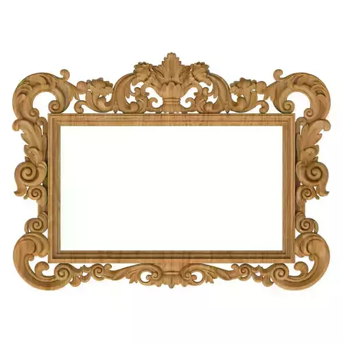 Carved picture frame STL