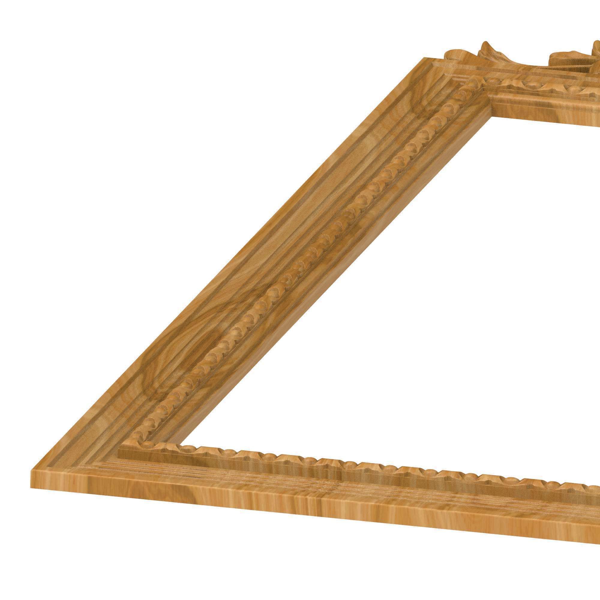 Carved picture frame STL 3D model_2