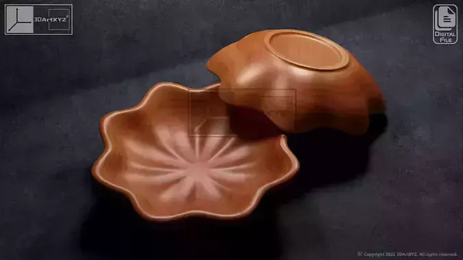Octagonal Star Bowl - CNC Files for Wood