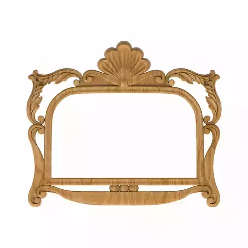 Carved picture frame STL