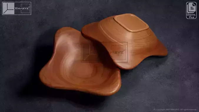 Square Bowl - CNC Files for Wood