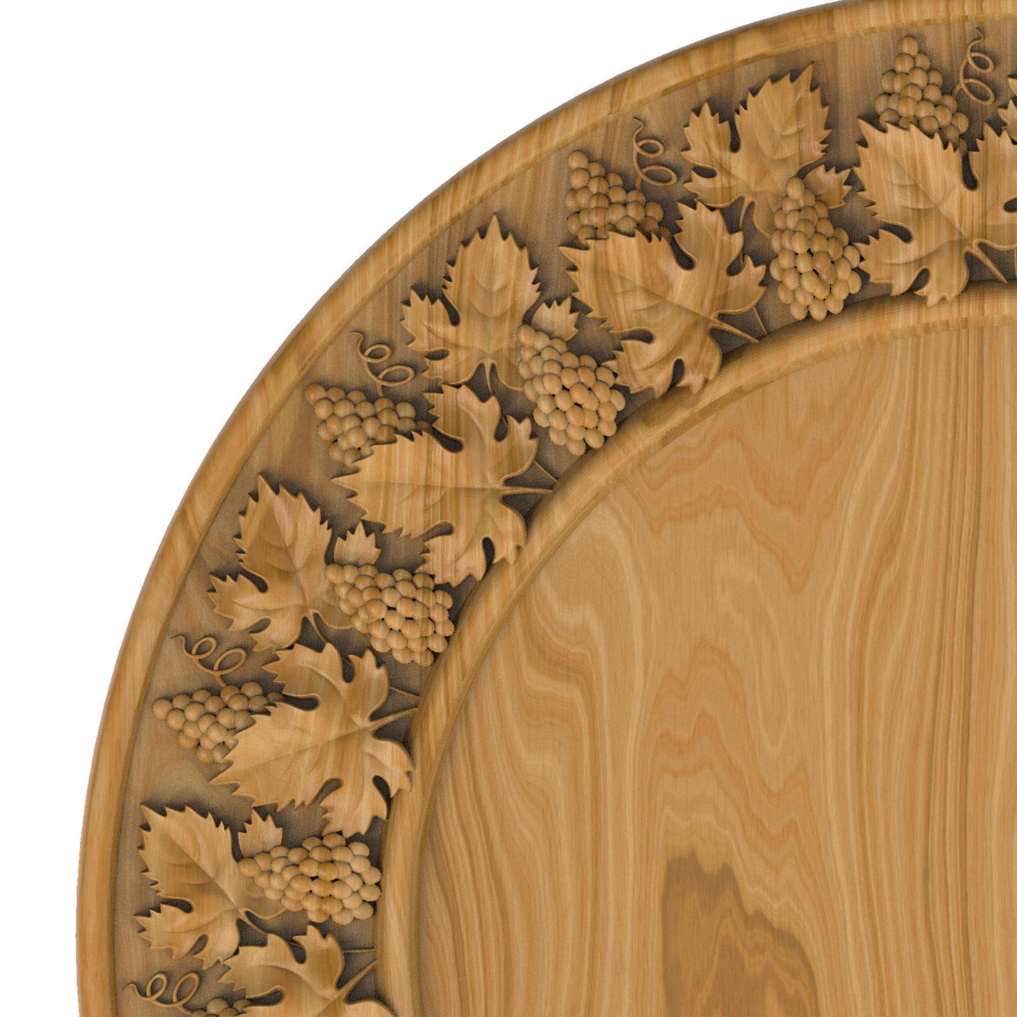 Carved picture frame STL 3D model_1