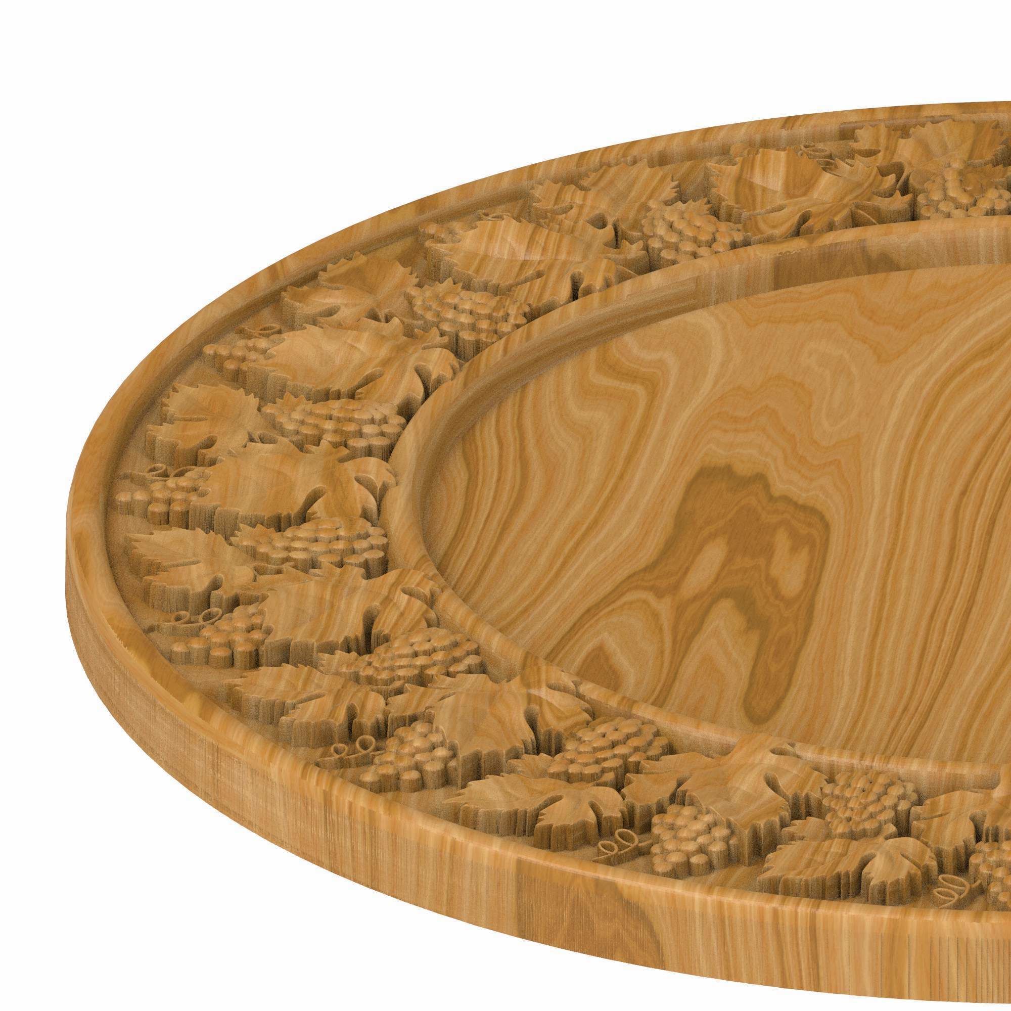 Carved picture frame STL 3D model_2