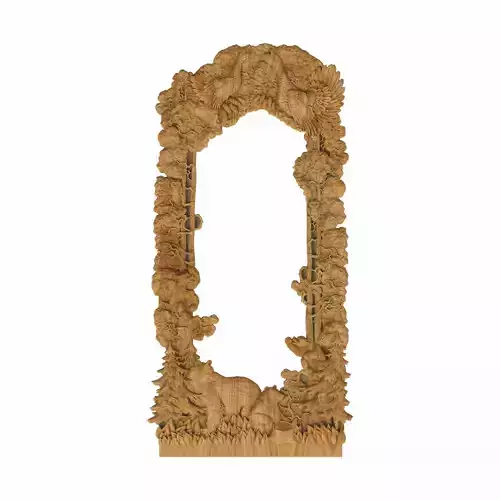 Carved picture frame STL