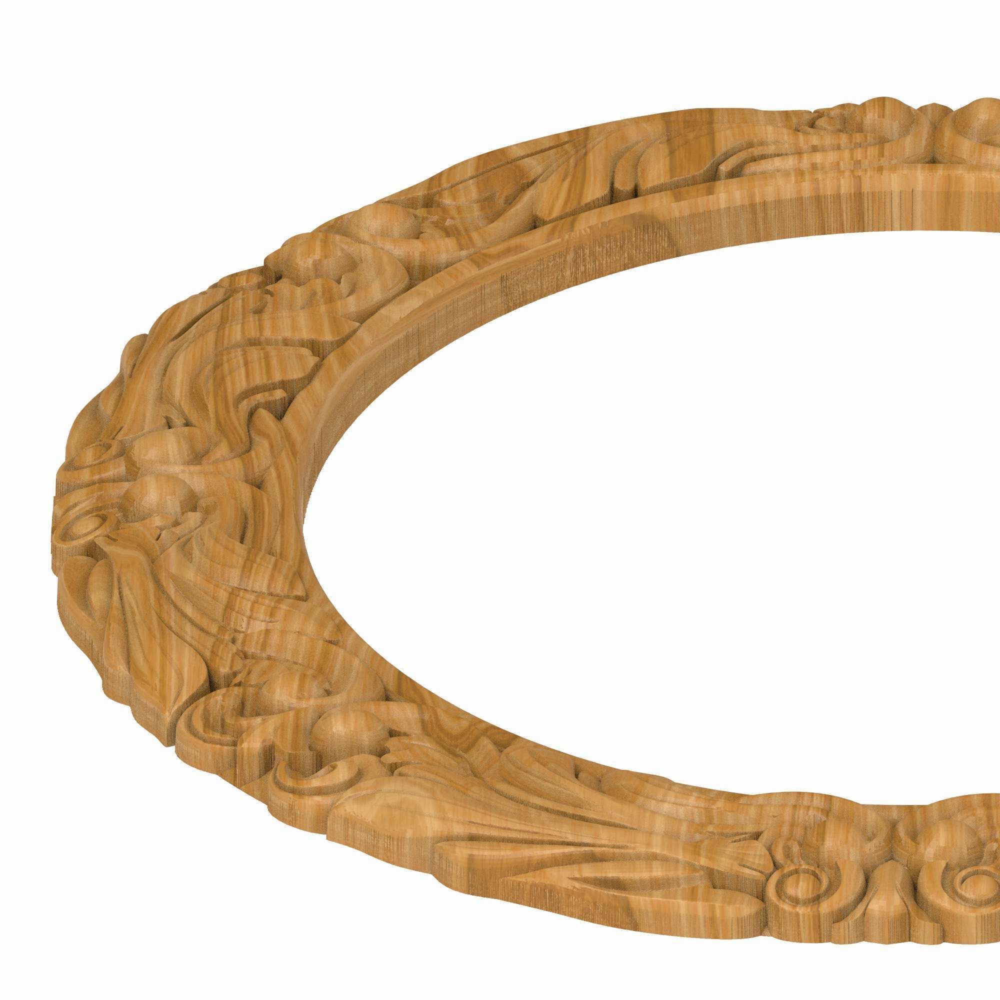 Carved picture frame STL 3D model_2