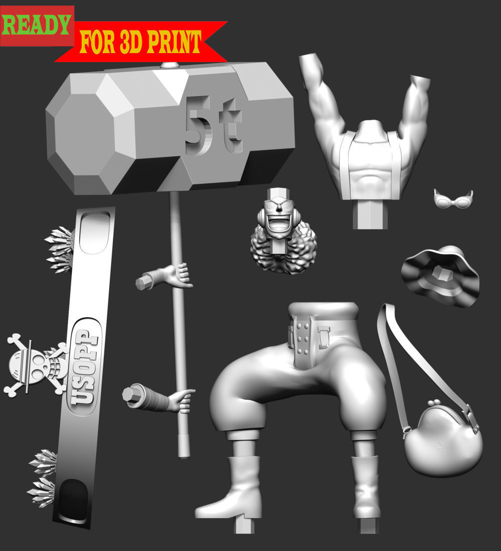 God Usopp - One Piece 3D print model_3