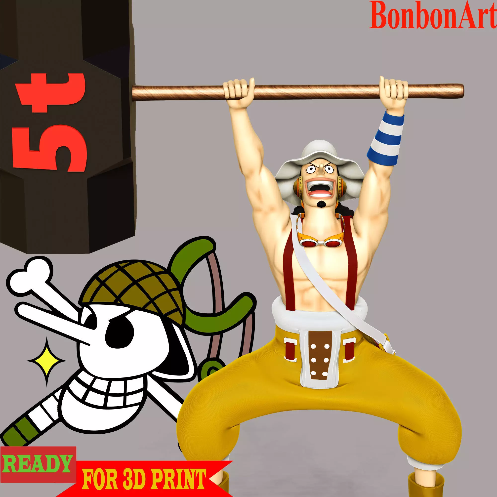 God Usopp - One Piece 3D print model_0