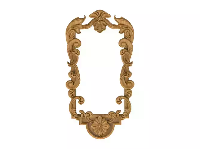 Carved picture frame STL