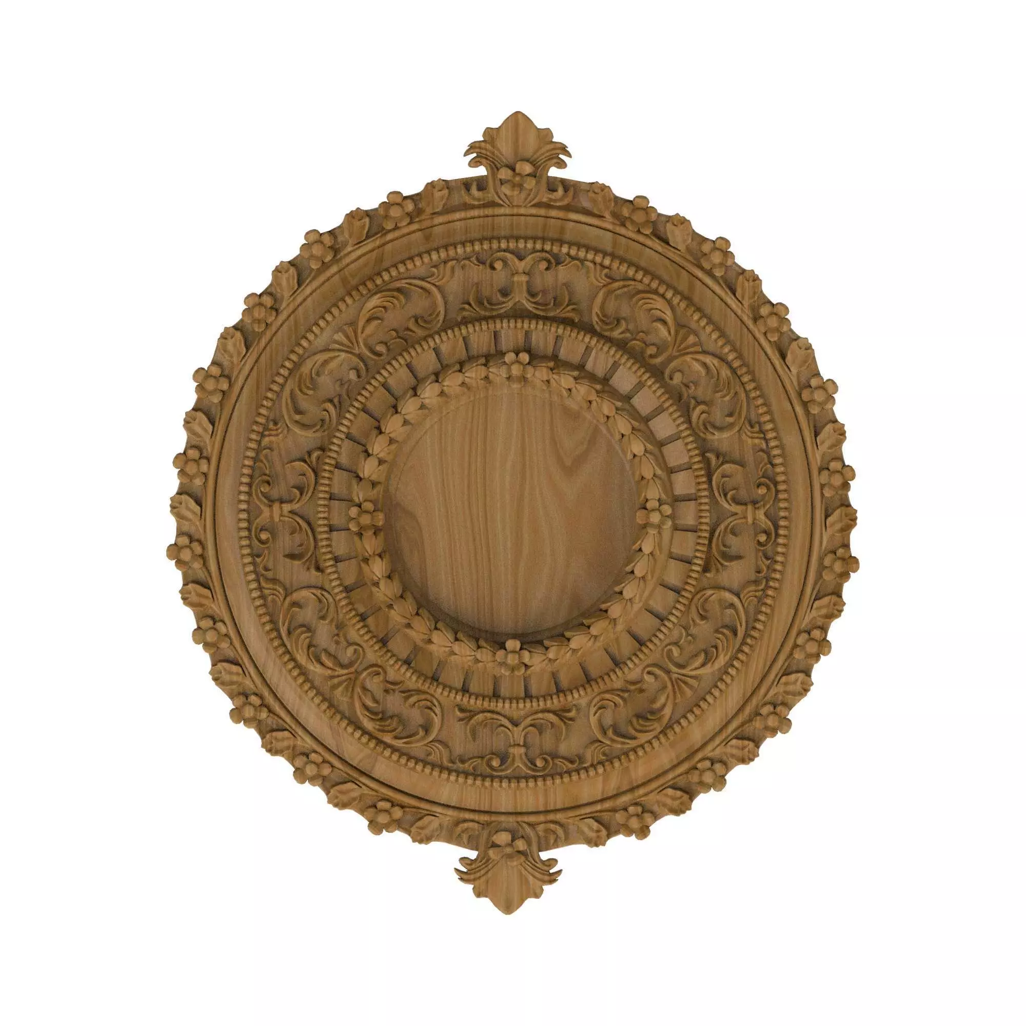 Carved picture frame STL 3D model