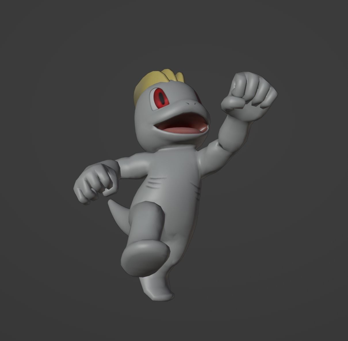 Machop pokemon 3D print model 3D print model_1