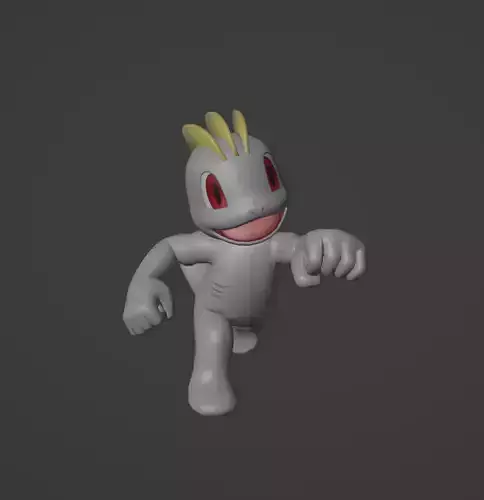 Machop pokemon 3D print model