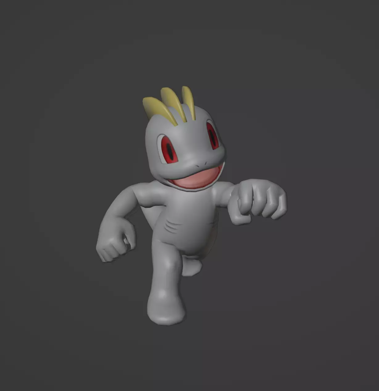 Machop pokemon 3D print model 3D print model_0