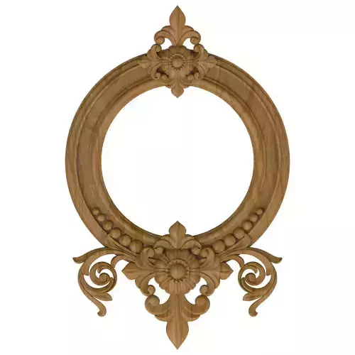 Carved picture frame STL