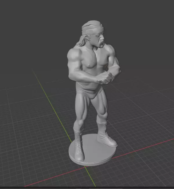 Hulk Hogan 3D print model_12