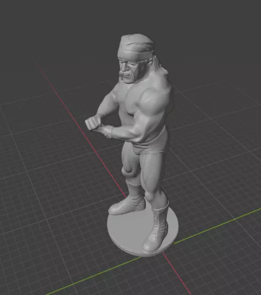 Hulk Hogan 3D print model_2