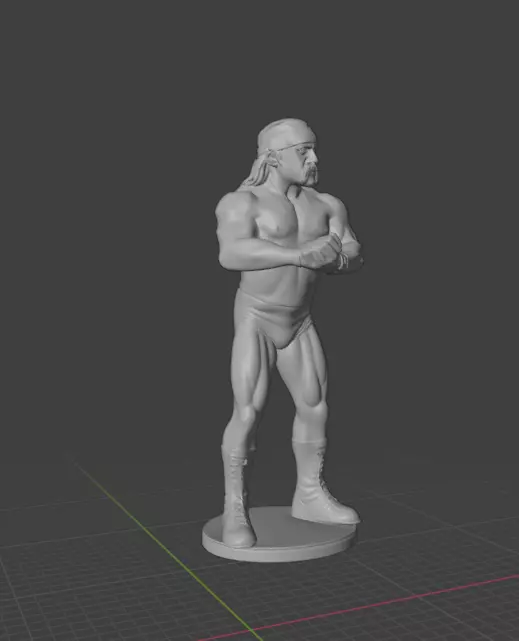 Hulk Hogan 3D print model_10