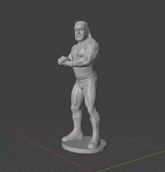 Hulk Hogan 3D print model_3