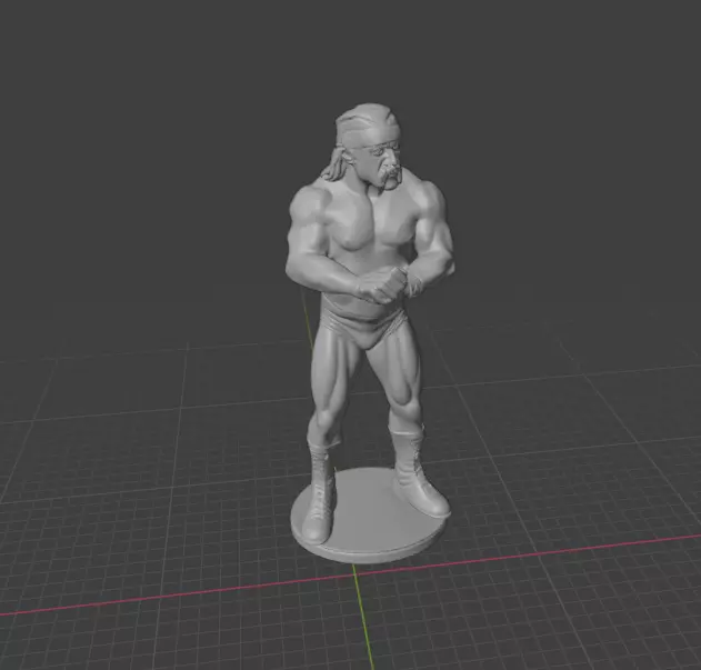 Hulk Hogan 3D print model_9