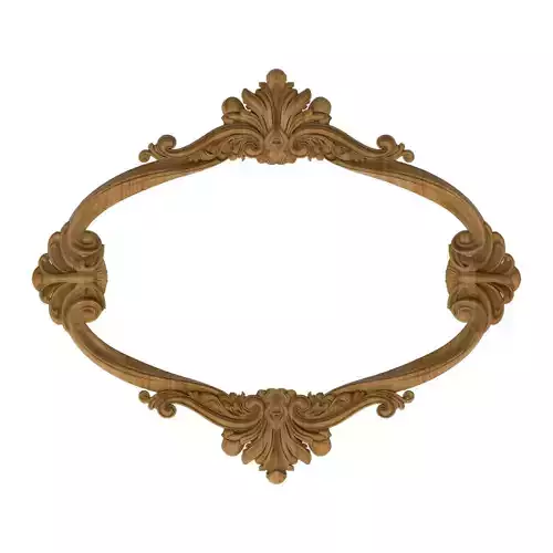 Carved picture frame STL