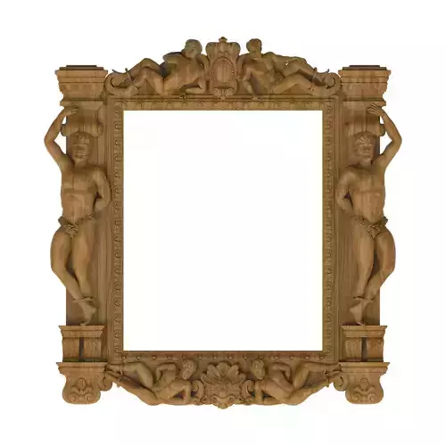 Carved picture frame STL