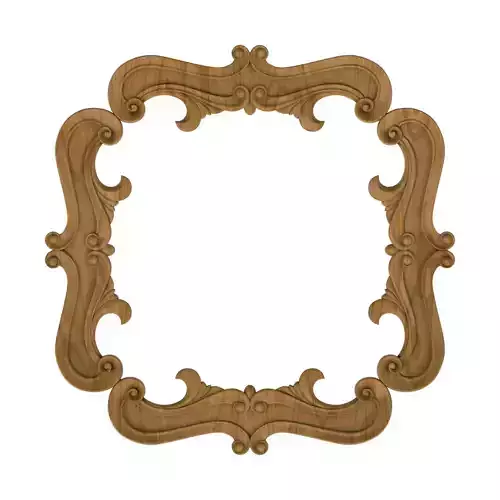 Carved picture frame STL