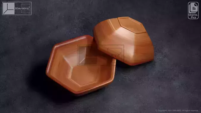 Hexagonal Bowl - CNC Files for Wood