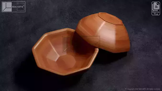 Octagonal Bowl - CNC Files for Wood