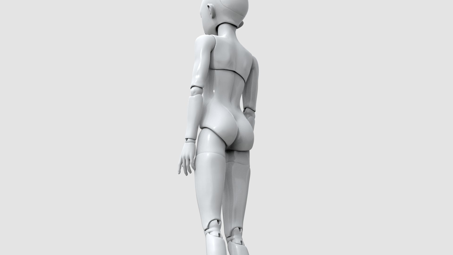 BJD doll boy Fredy ball joint doll 3D print model_14