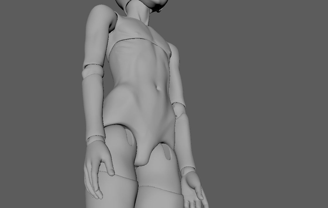 BJD doll boy Fredy ball joint doll 3D print model_22