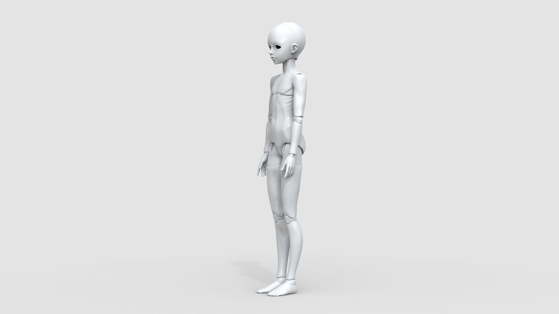 BJD doll boy Fredy ball joint doll 3D print model_7