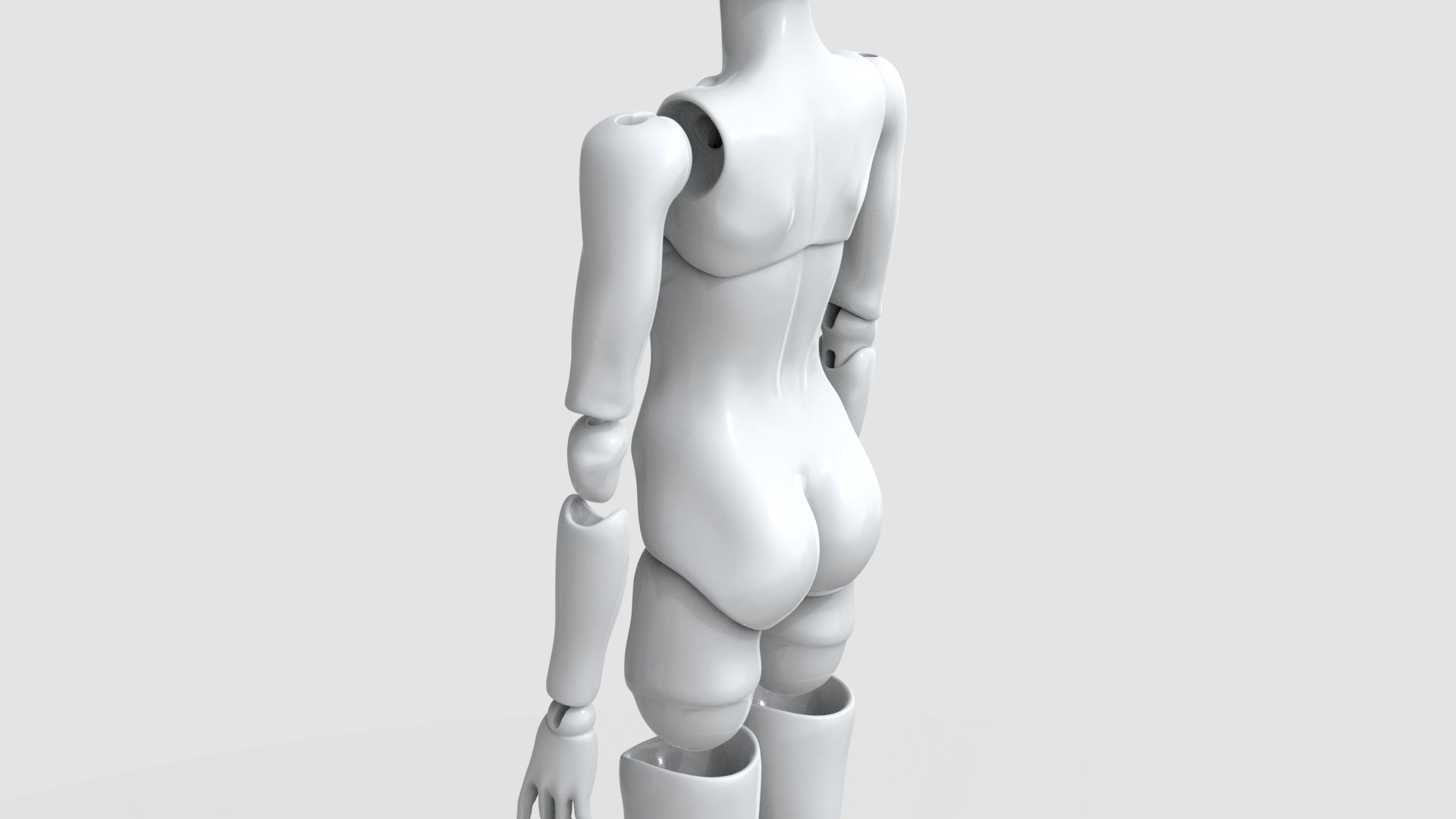 BJD doll boy Fredy ball joint doll 3D print model_10