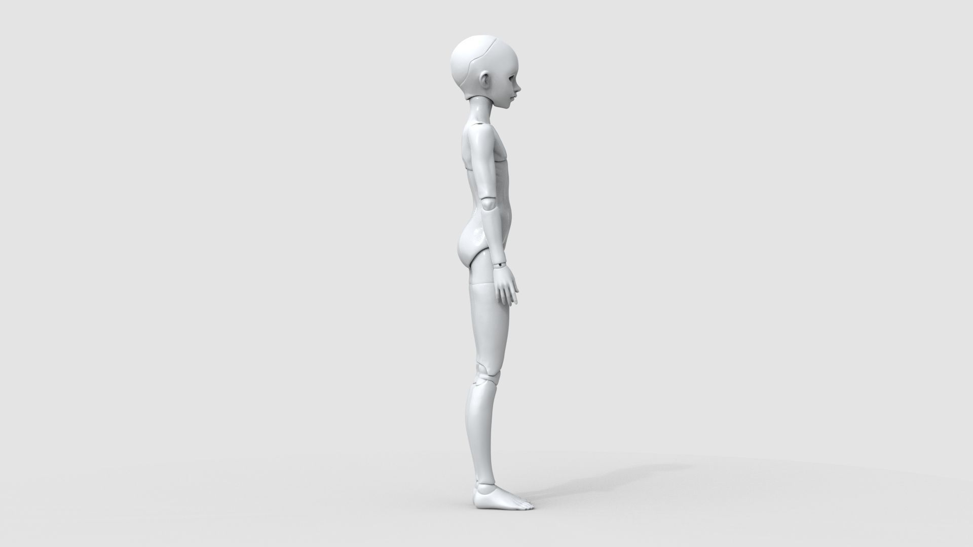 BJD doll boy Fredy ball joint doll 3D print model_9