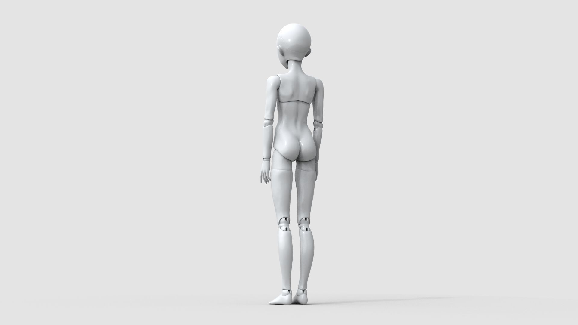 BJD doll boy Fredy ball joint doll 3D print model_8