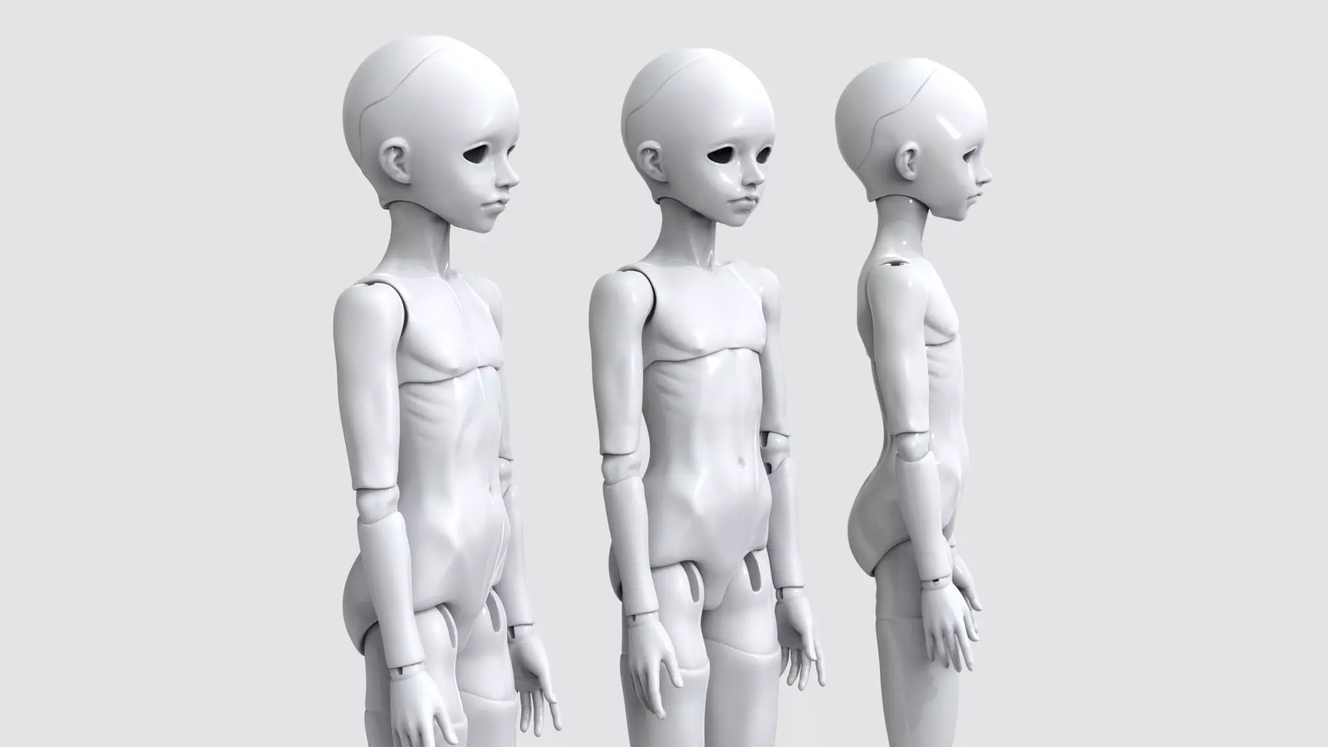 BJD doll boy Fredy ball joint doll 3D print model_0