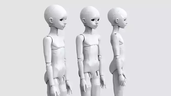 BJD doll boy Fredy ball joint doll 3D print model