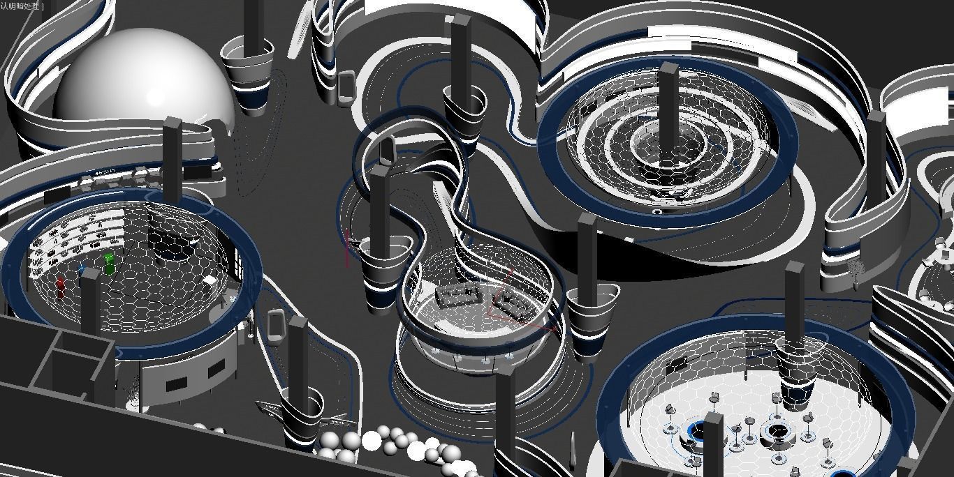 conference conference exhibition stand concept 3D model_17