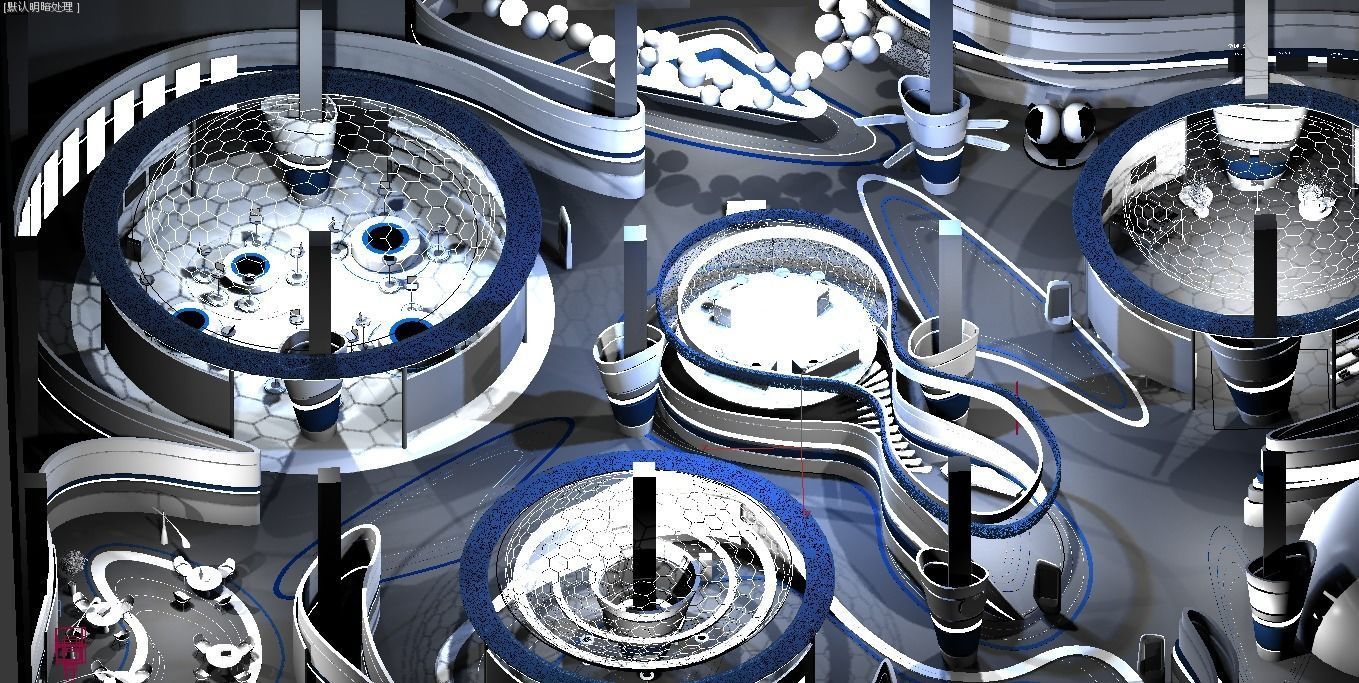 conference conference exhibition stand concept 3D model_13