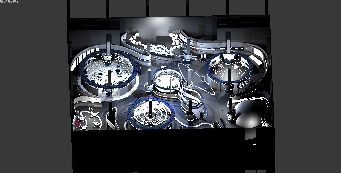 conference conference exhibition stand concept 3D model_12