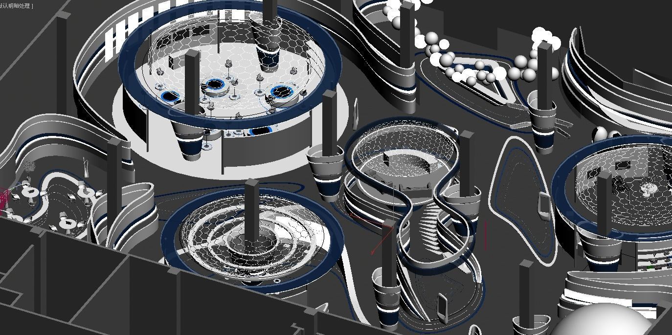 conference conference exhibition stand concept 3D model_16