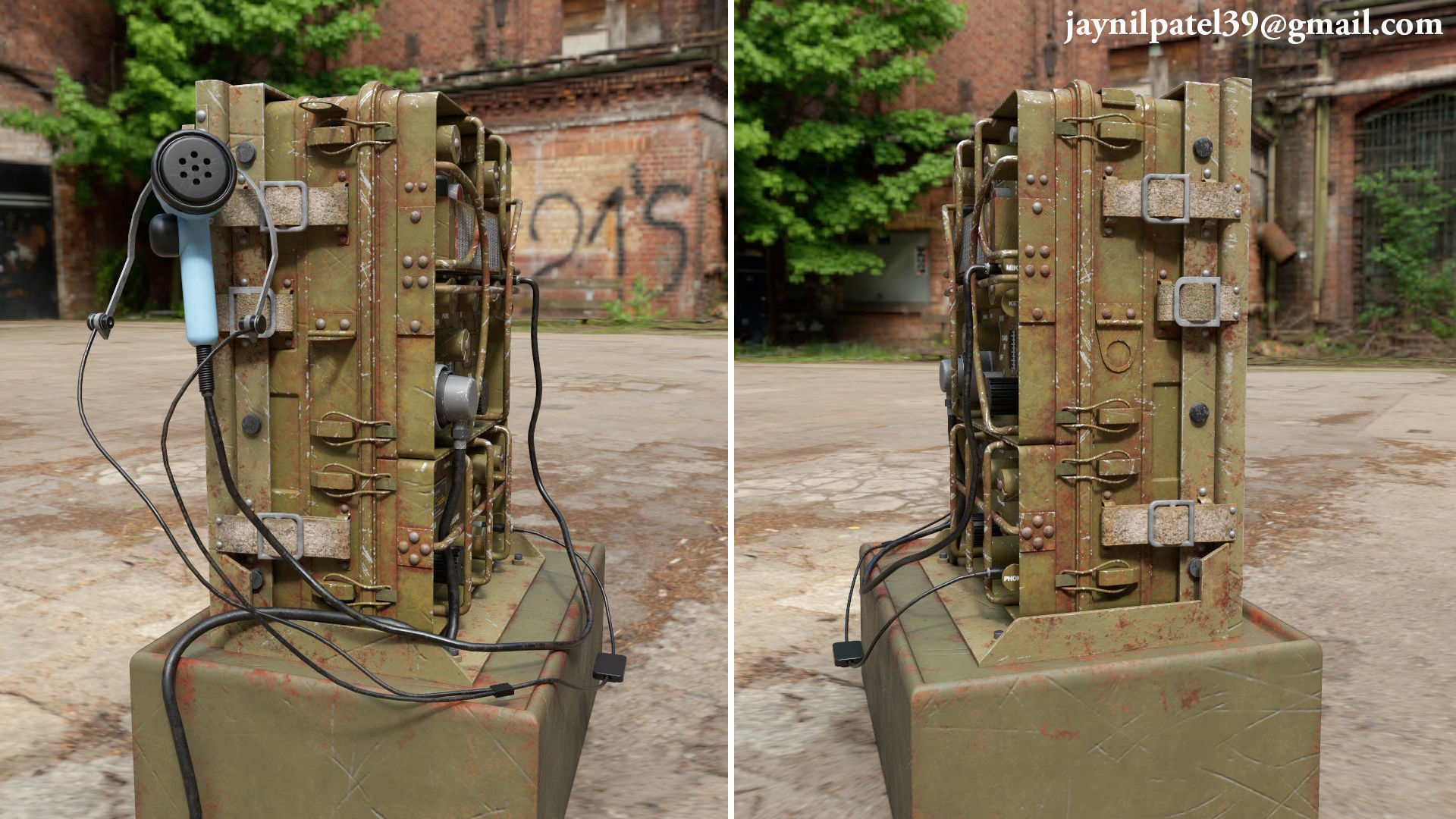 Radio Receiver And Transmitter BC - 1306 Low-poly 3D model_8