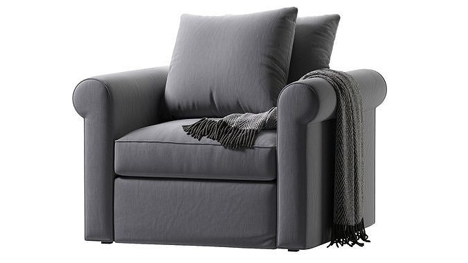 Harlanda Armchair By Ikea 3D model 2