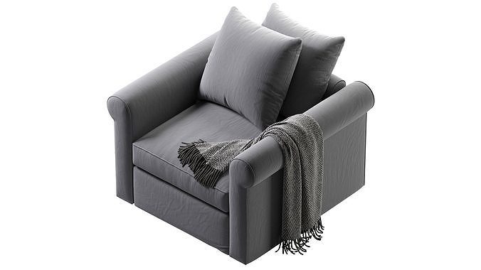 Harlanda Armchair By Ikea 3D model 6