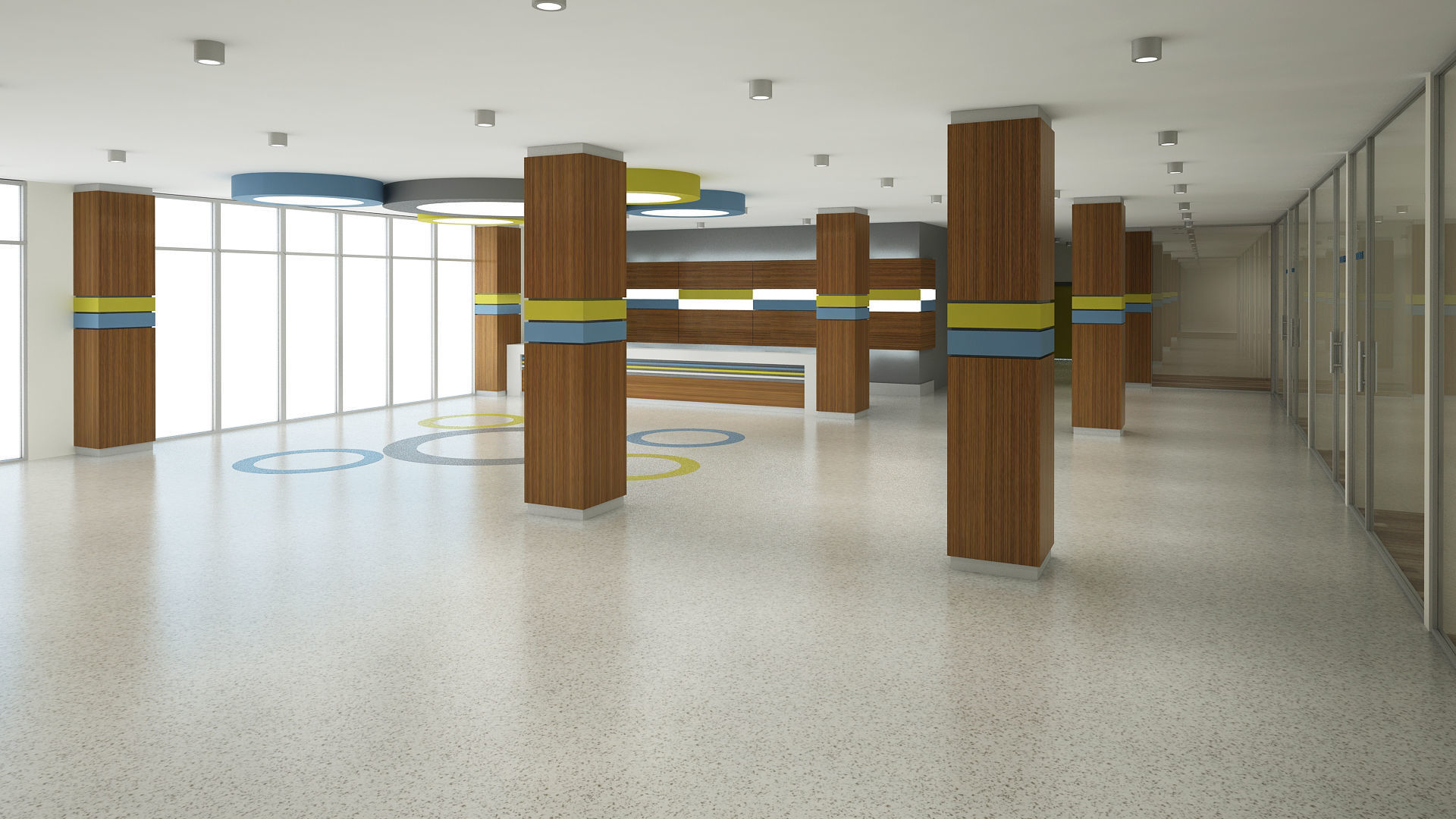 Lobby Interior 3D model_4