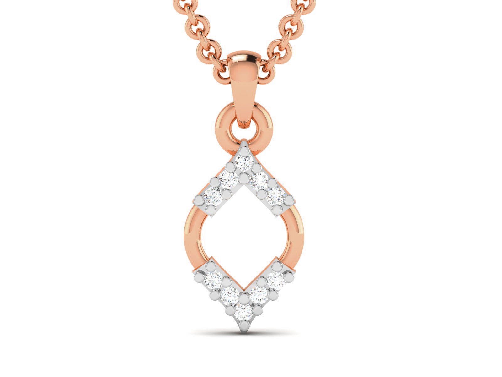 Light wt Diamond Charms Pendant 3dm render Detail 3D print model_3