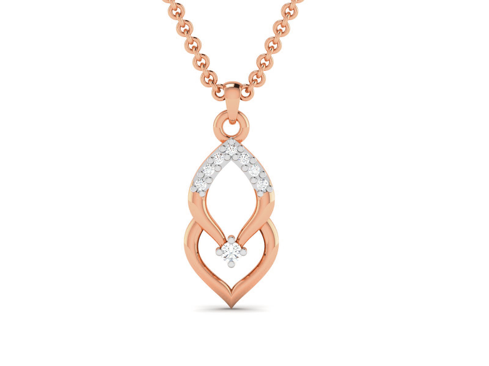 Light wt Diamond Charms Pendant 3dm render Detail 3D print model_3